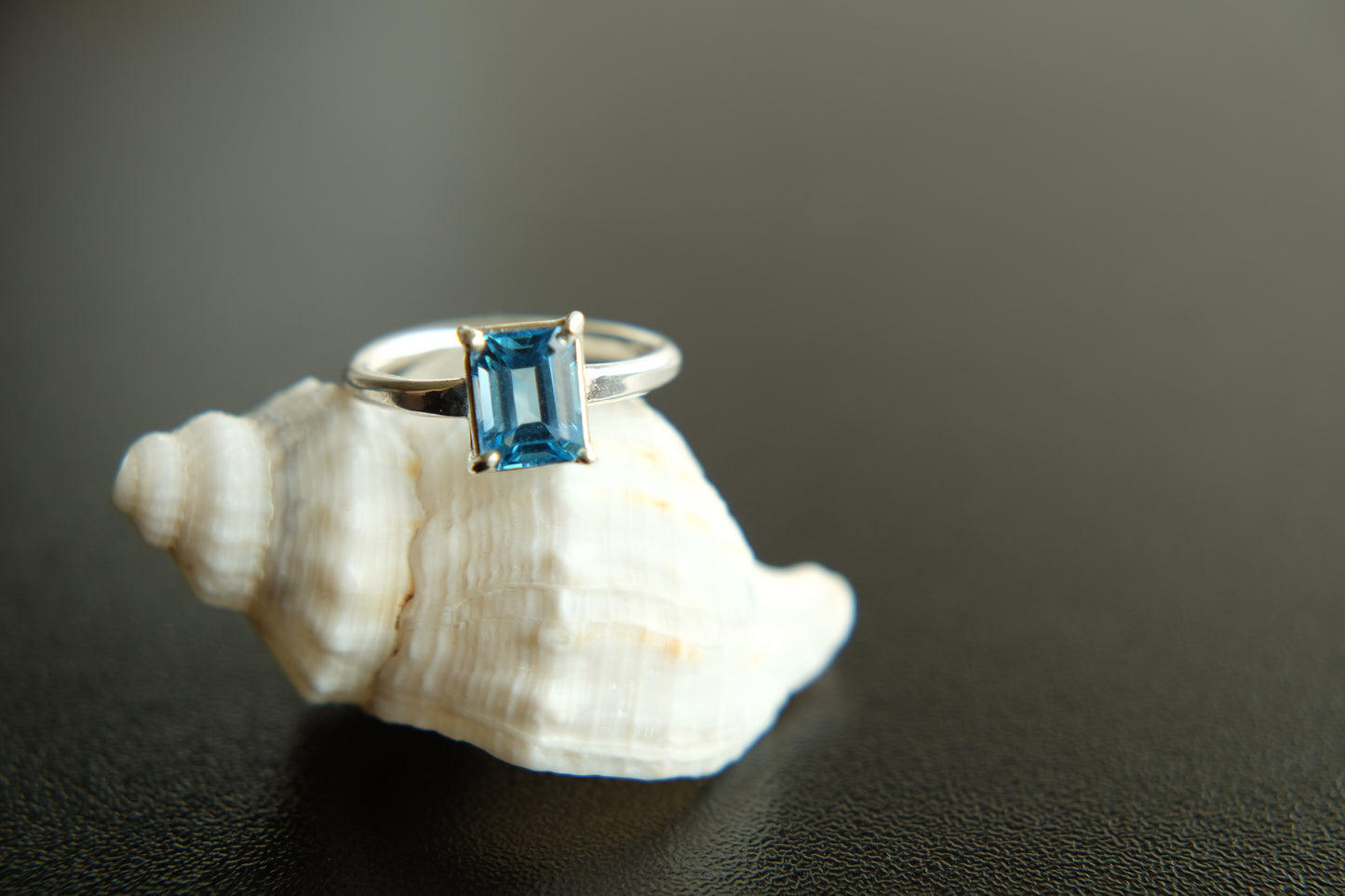 Claw Set Swiss Blue Topaz