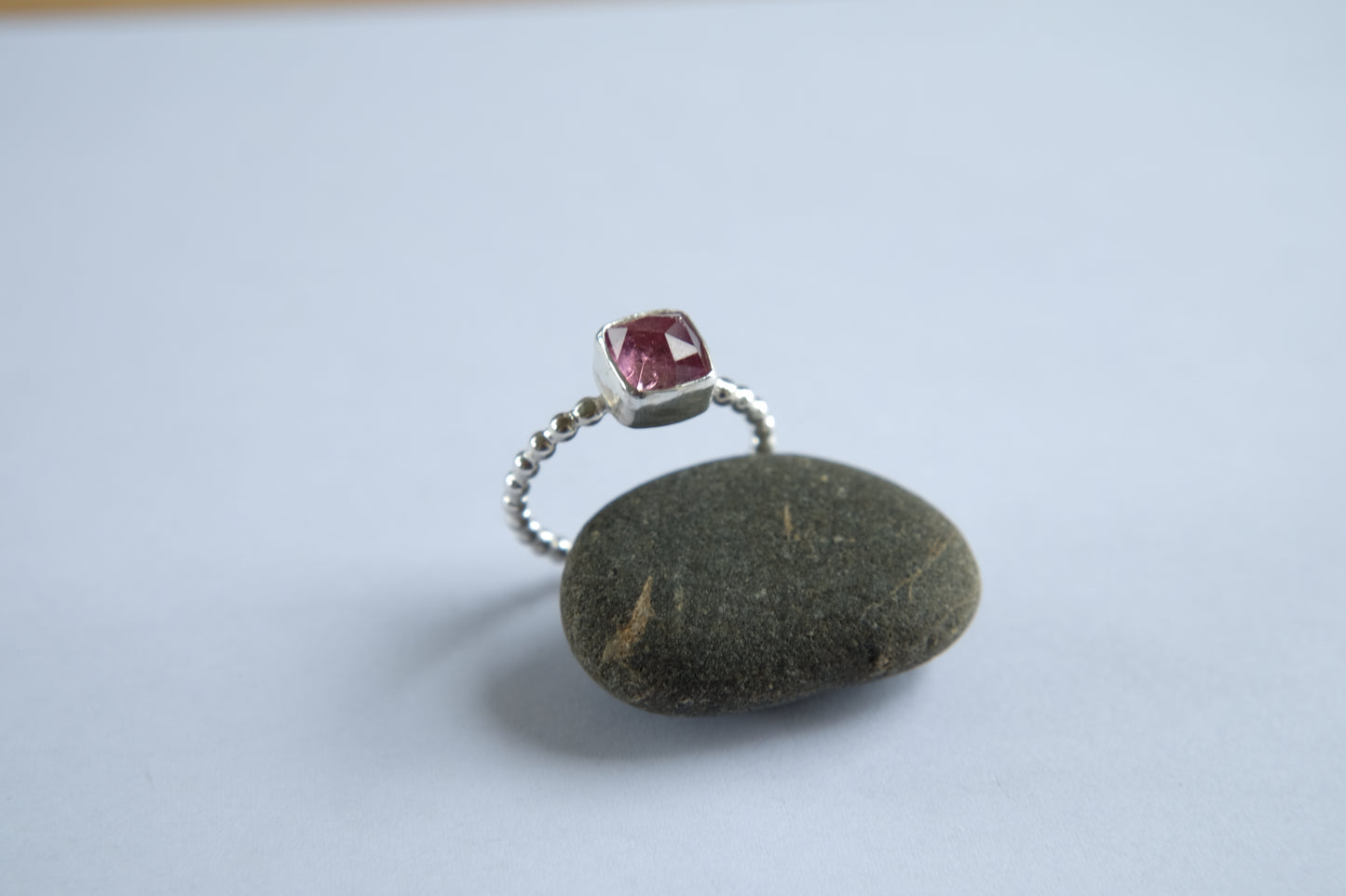 Square Rosecut Tourmaline Ring