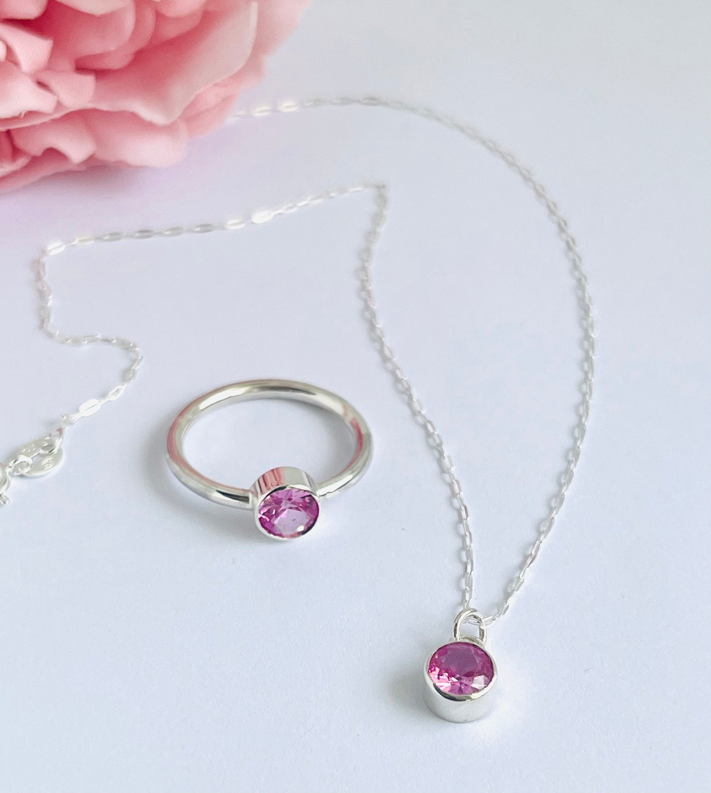 Pink Tourmaline Necklace