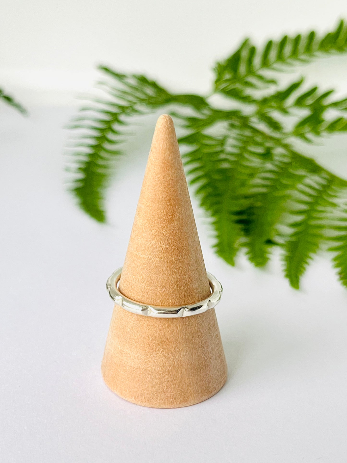 Ribbed Stacker Ring