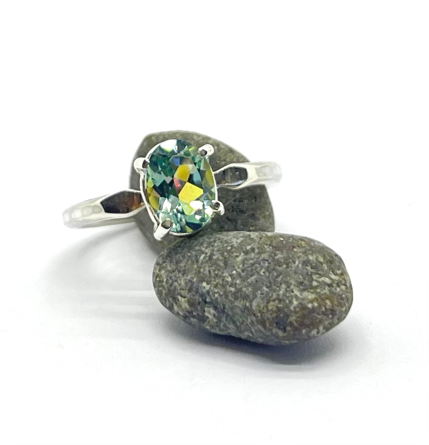 Green Topaz Ring