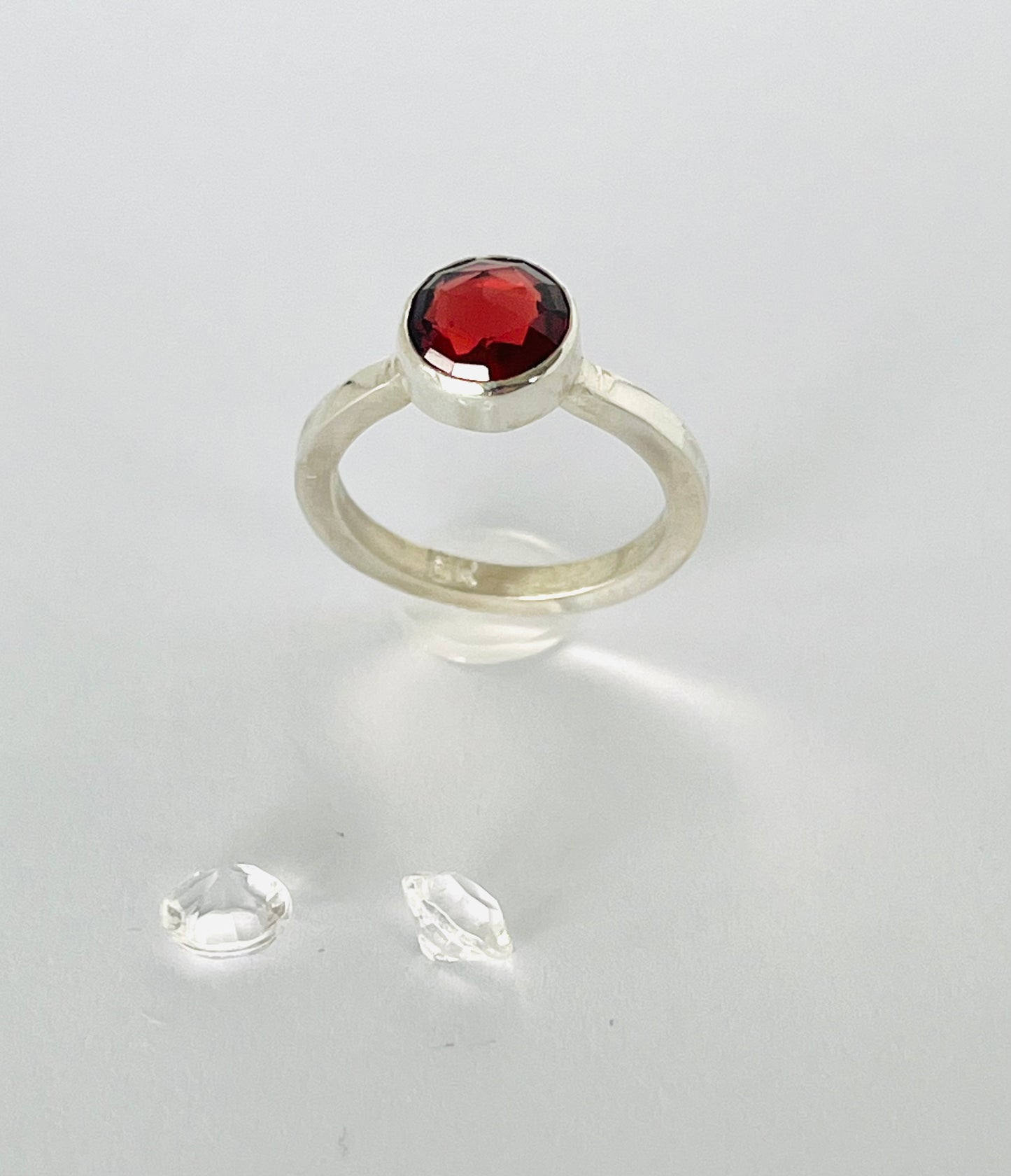 Rose Cut Garnet Ring