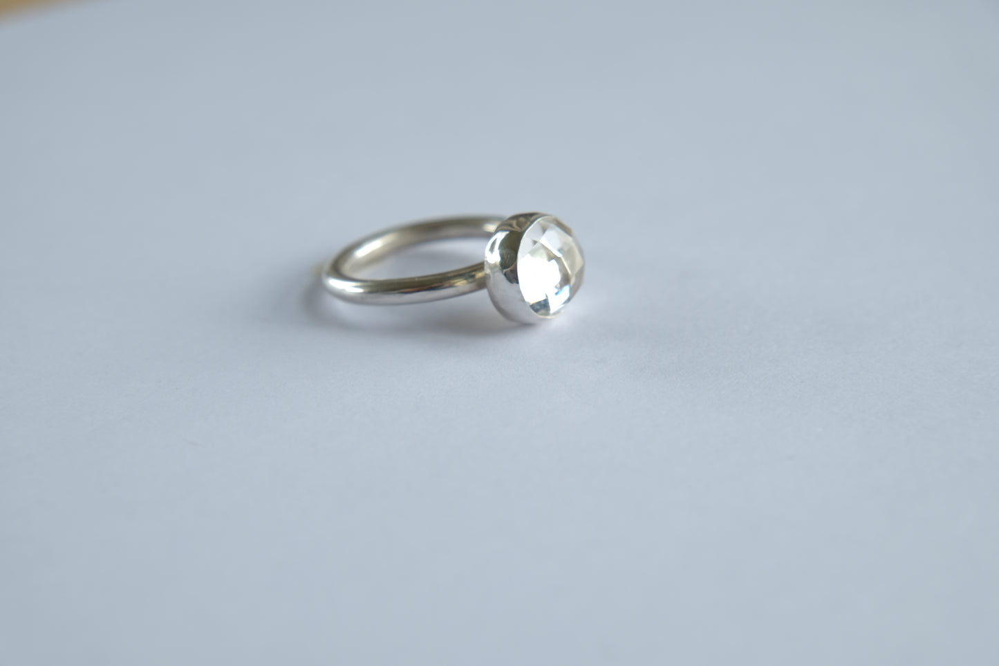 Quartz and Sterling Silver Ring