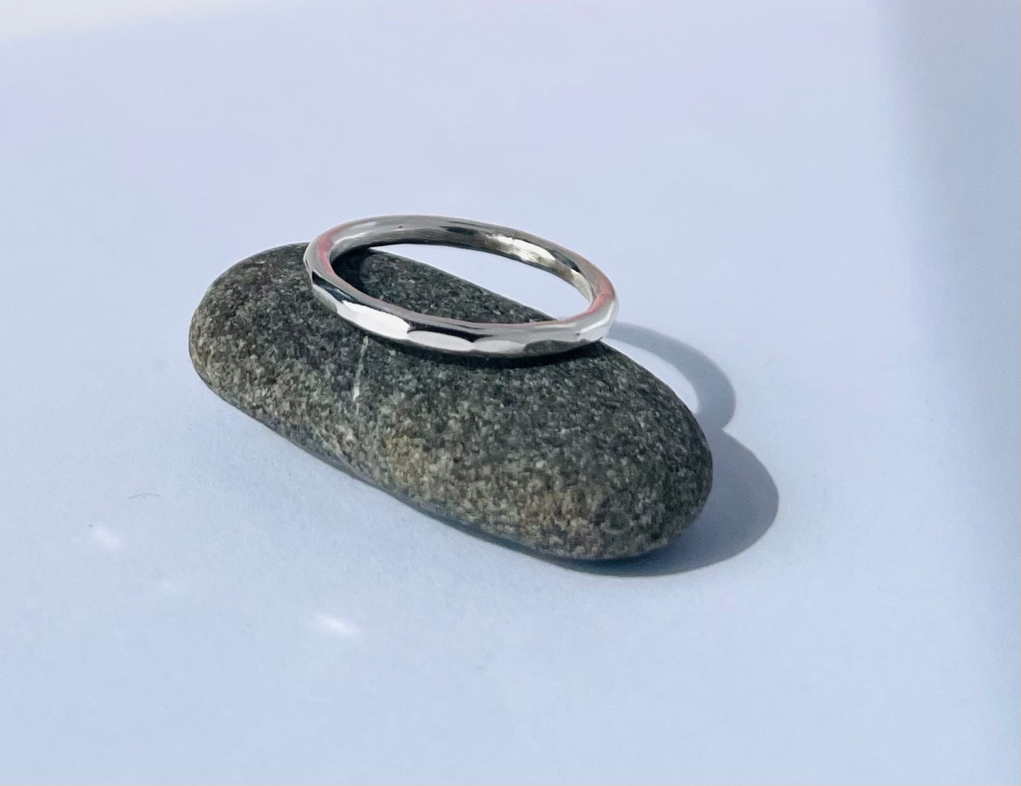 Hammered Stacker Ring