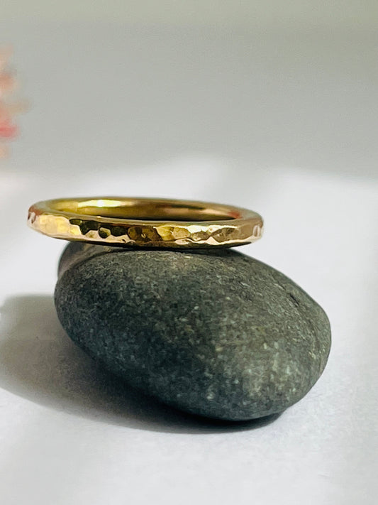 14kt Gold Filled Textured Stacker Ring