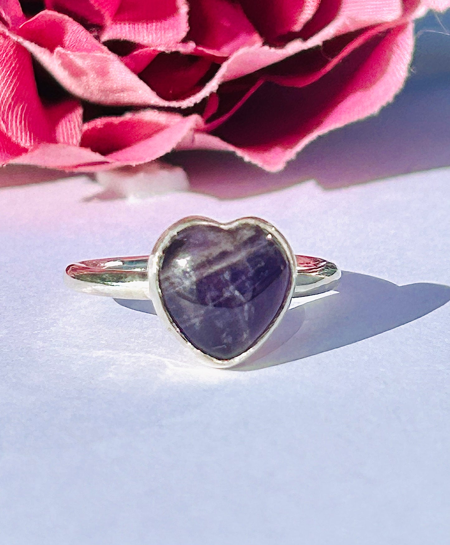 Amethyst Heart Ring