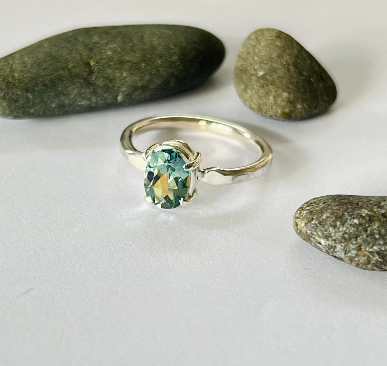 Green Topaz Ring