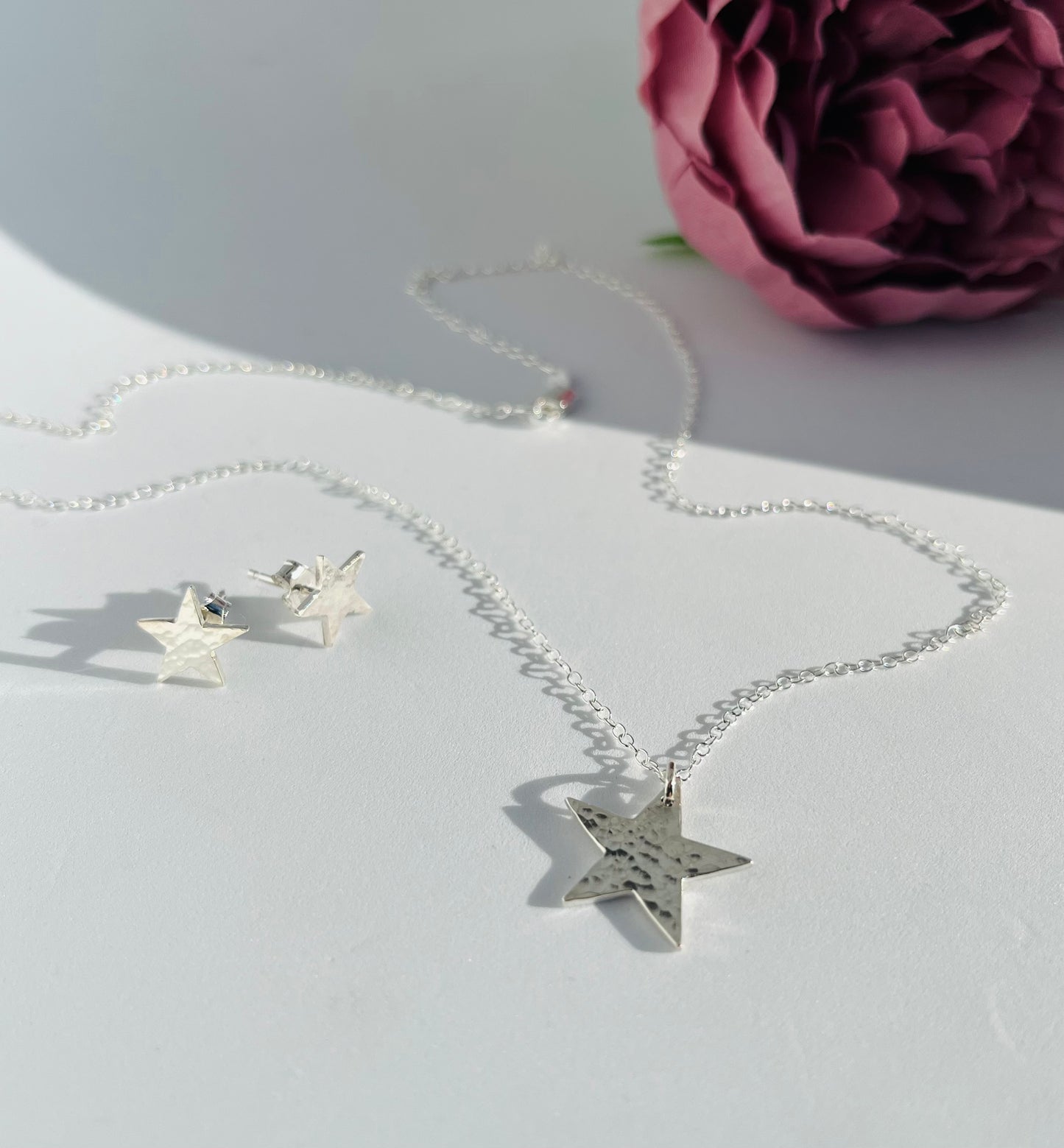 Hammered Star Necklace