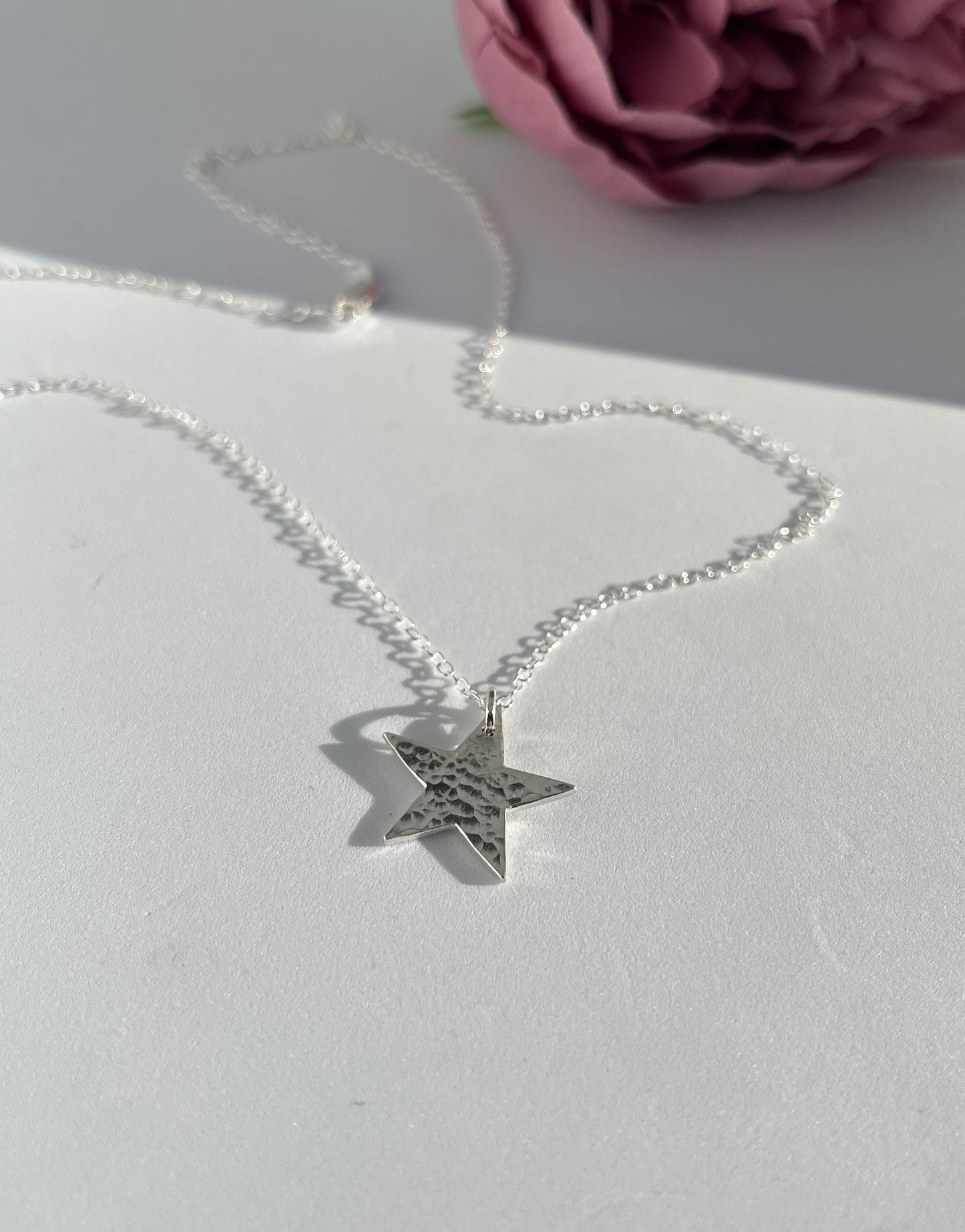 Hammered Star Necklace