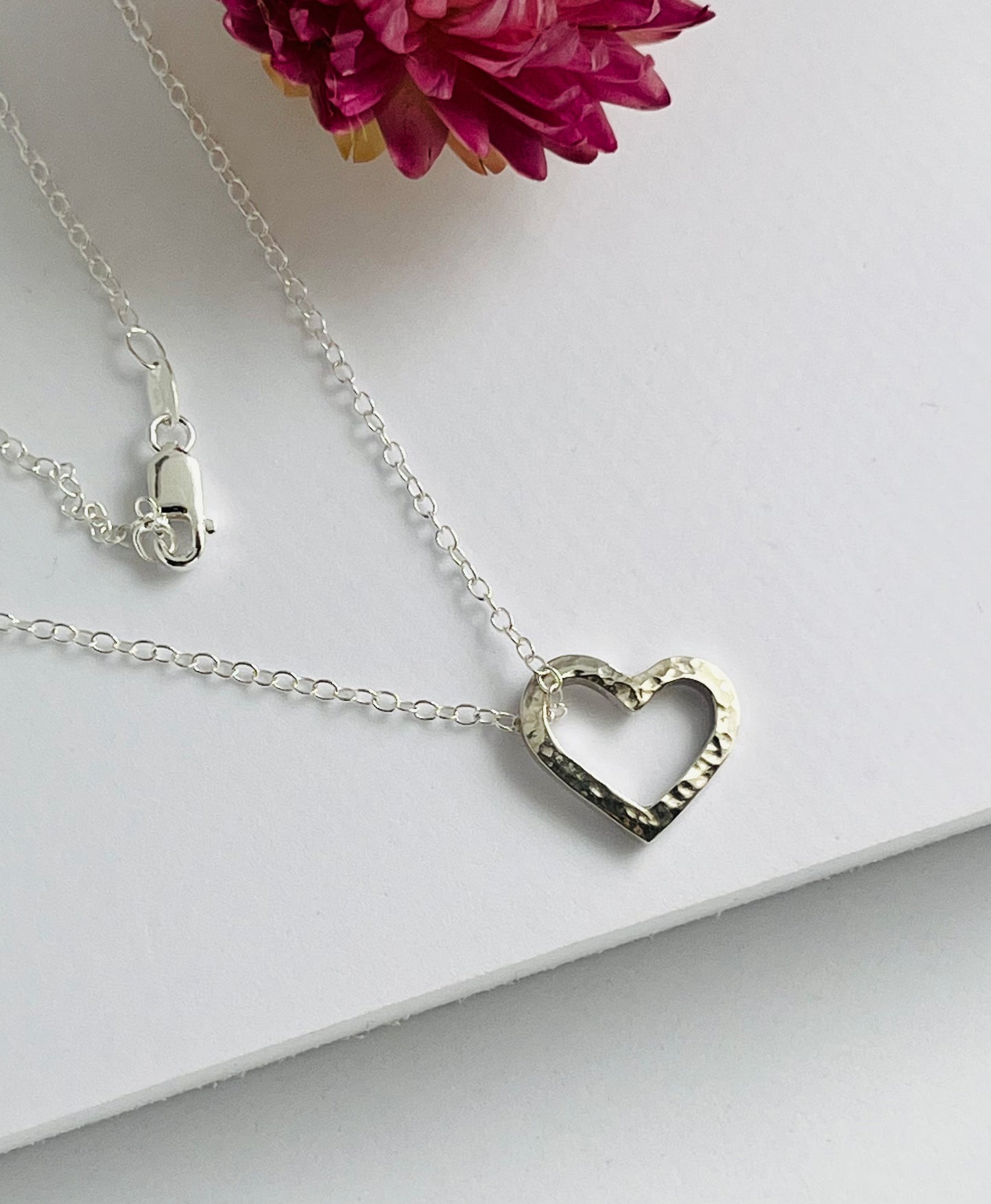 Hammered Heart Necklace