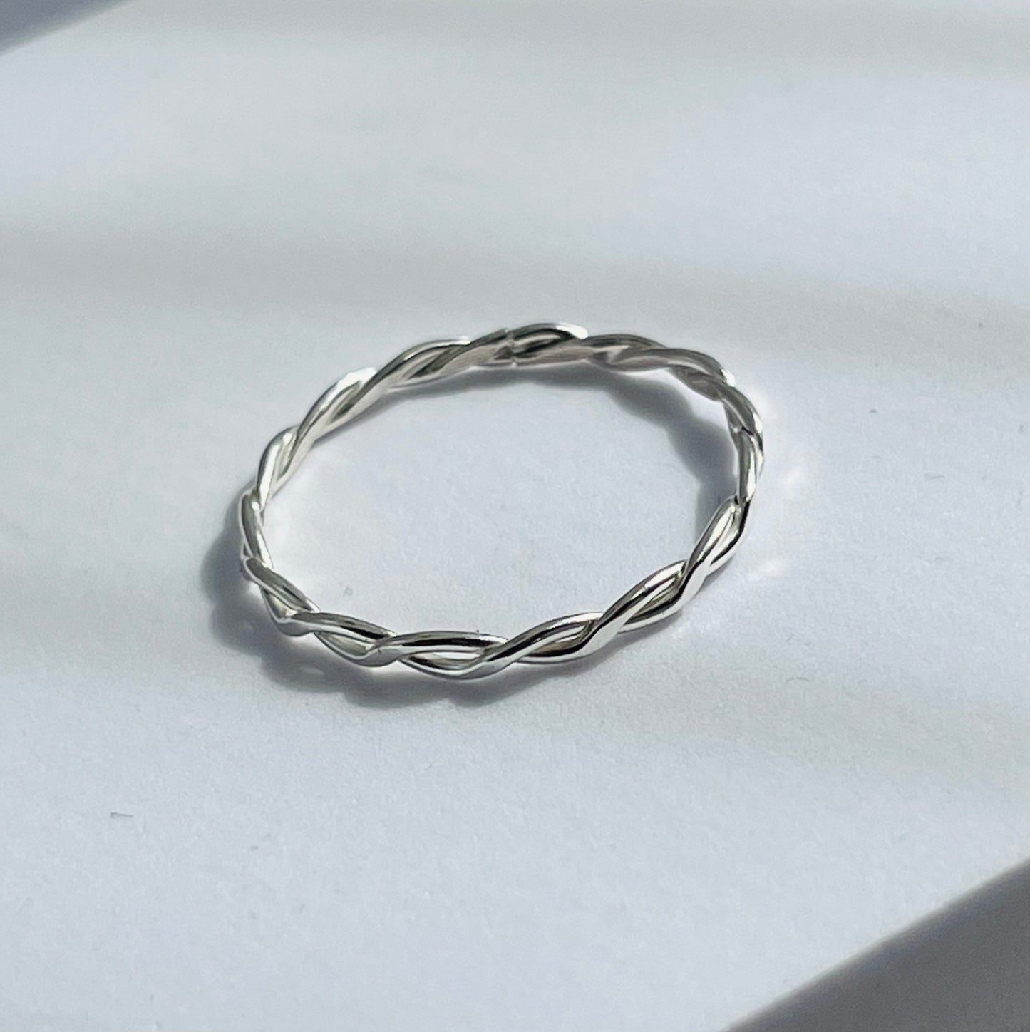 Slimline Twisted Stacker Ring