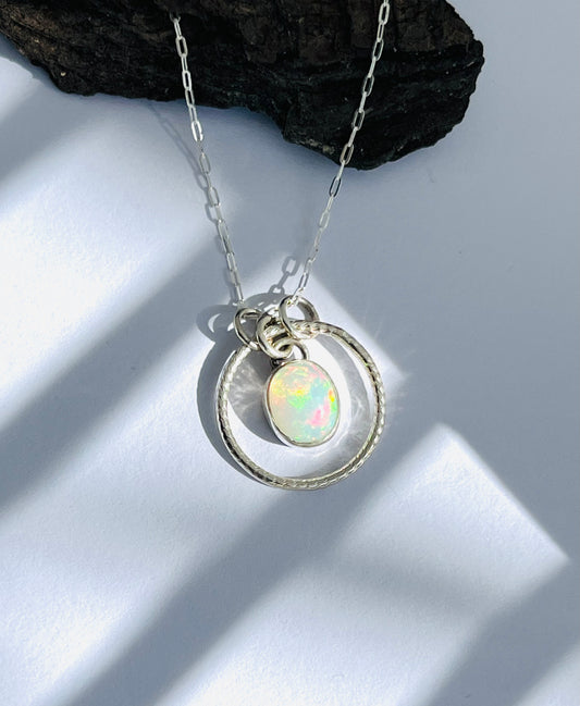 Opal Pendant Necklace