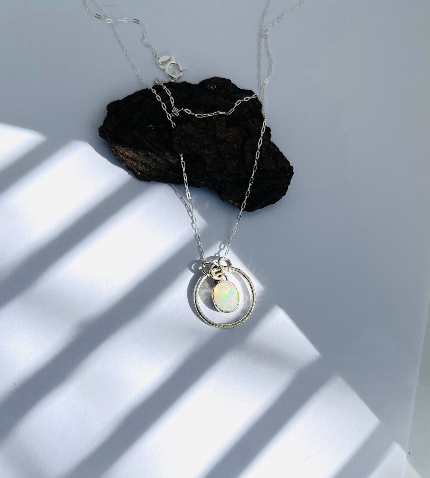 Opal Pendant Necklace