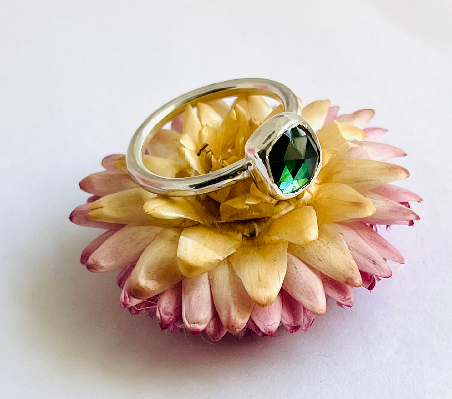 Deep Green Designer Tourmaline Ring