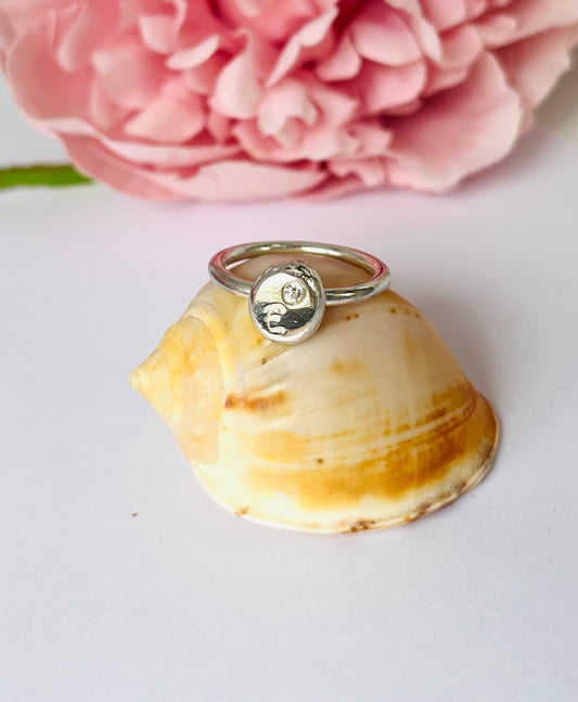 Personalised Pebble Ring